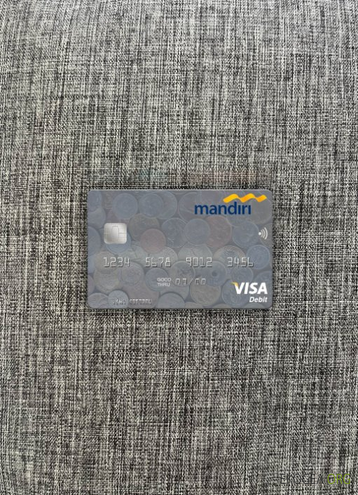 Indonesia Bank Mandiri carte de débit visa photolook , avant